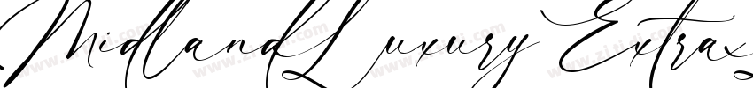 MidlandLuxury ExtraL字体转换